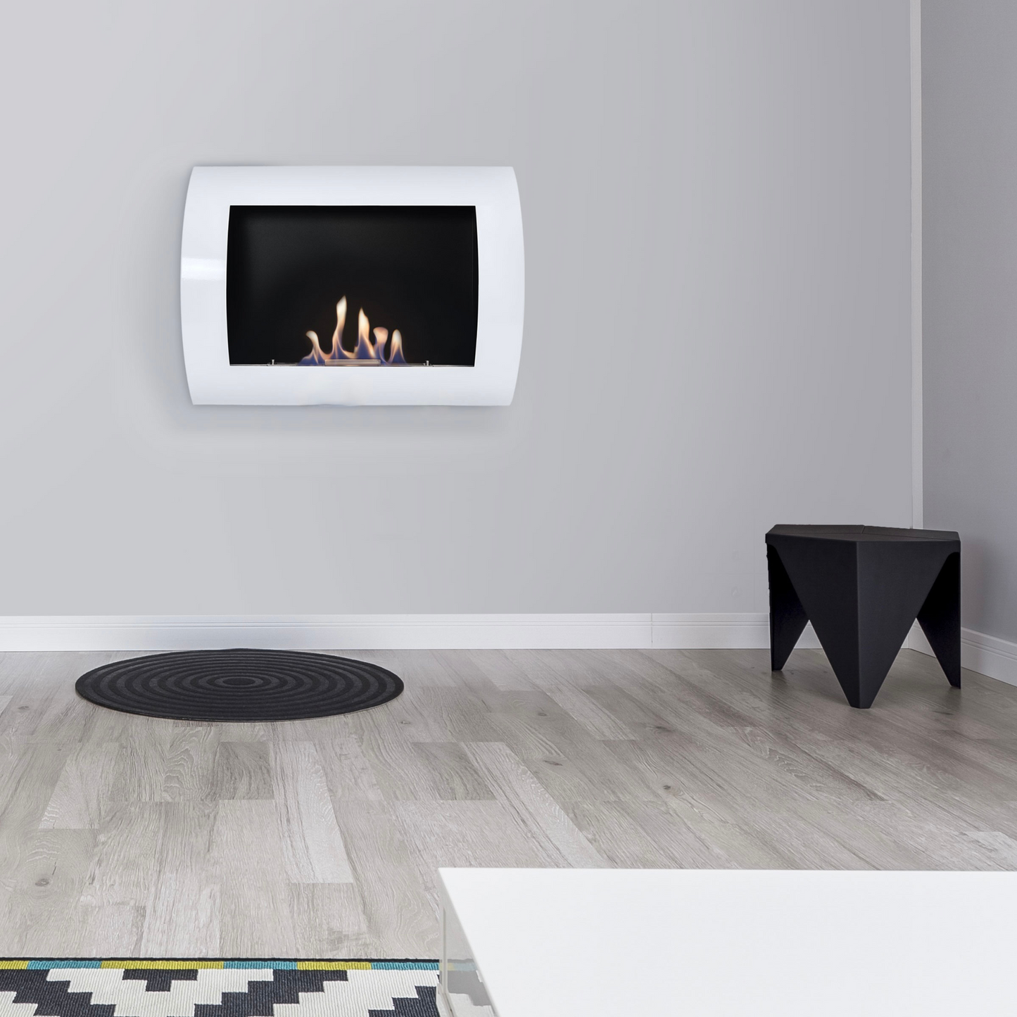 Lareira Bioetanol Inox Classic - Chama Vermelha