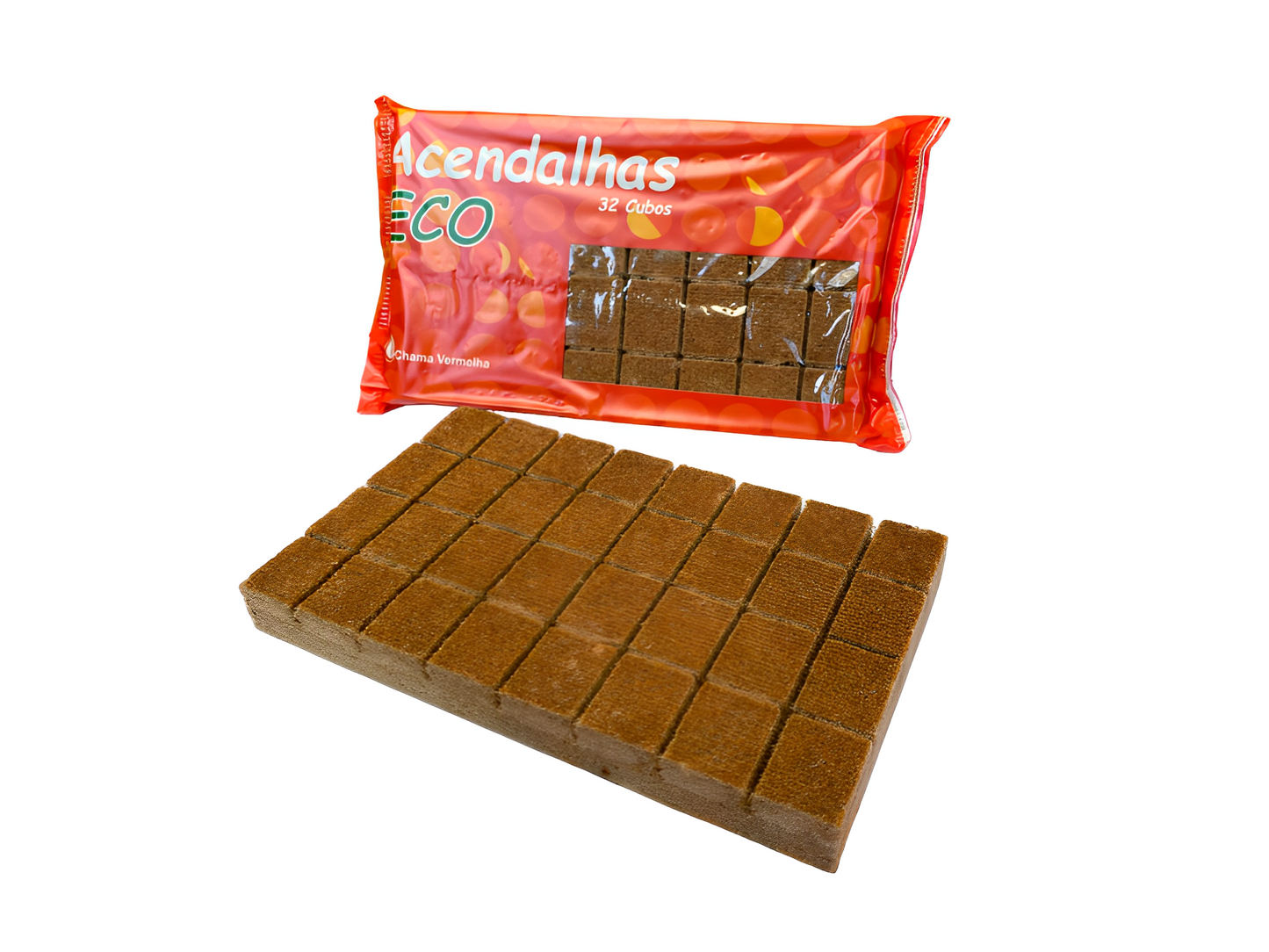 Pastillas de encendido ecológicas 32 cubos Chama Vermelha
