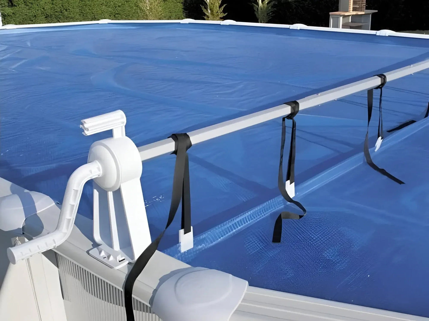 Enrollador de cubierta para piscinas elevadas máx. 6m