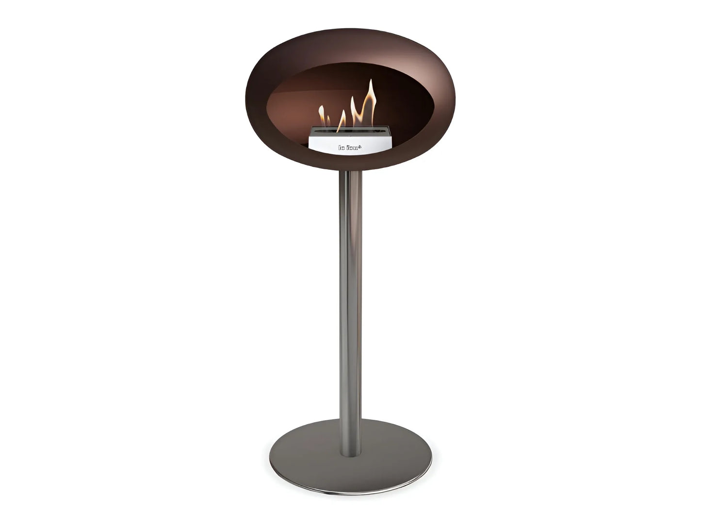 Lareira Bioetanol Ground Steel High Mocca