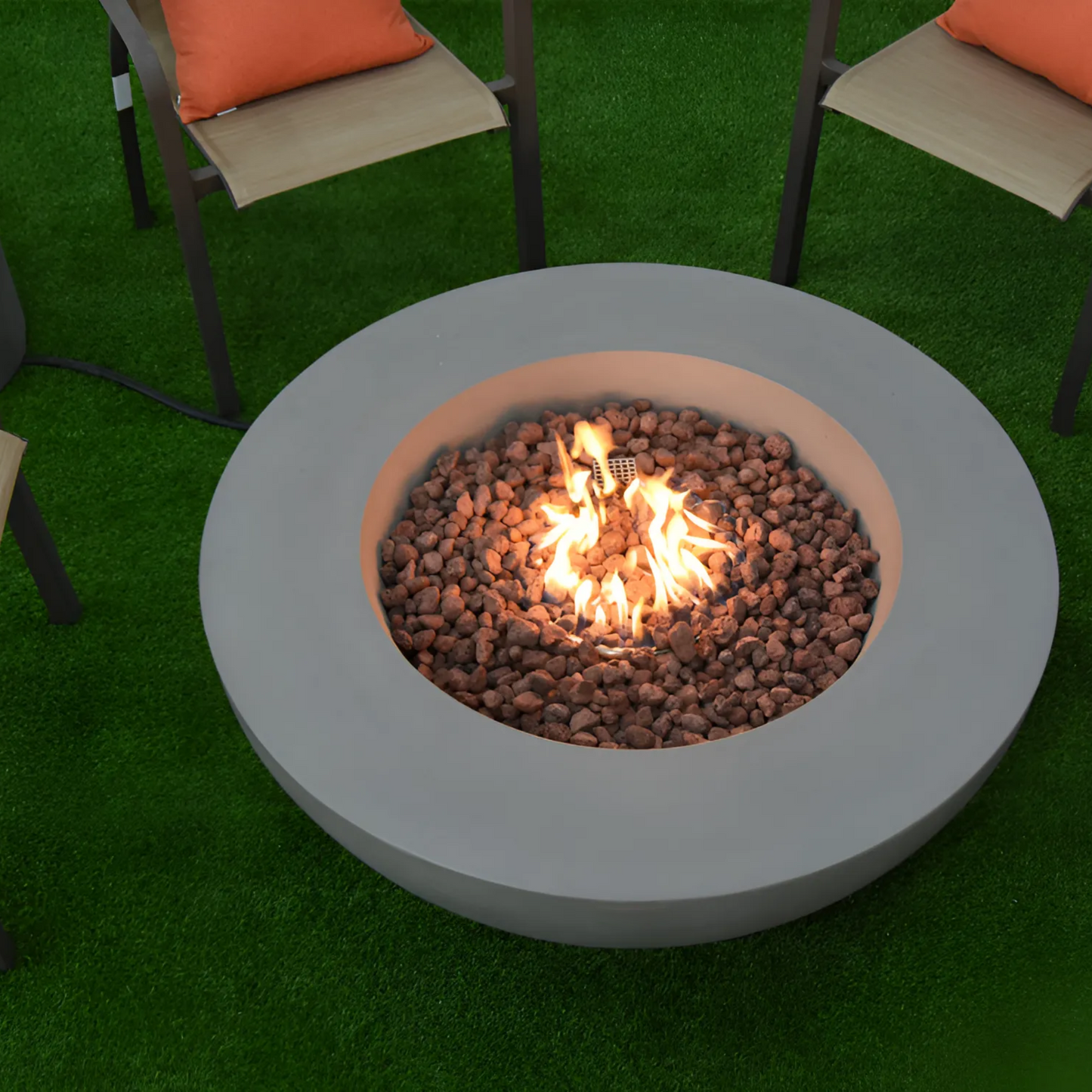 Mesa de Fogo a Gás Lunar Bowl - Chama Vermelha