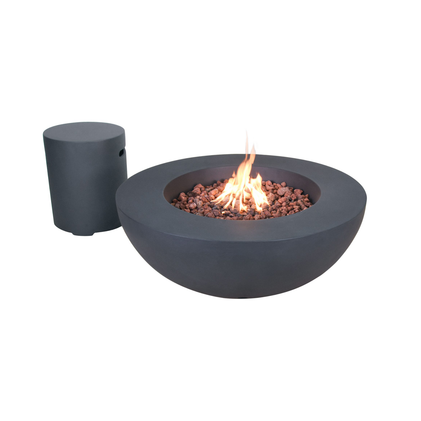 Mesa de Fogo a Gás Lunar Bowl - Chama Vermelha