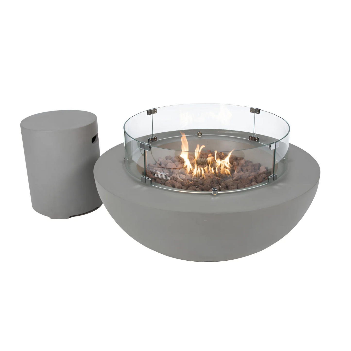 Mesa de Fogo a Gás Lunar Bowl - Chama Vermelha