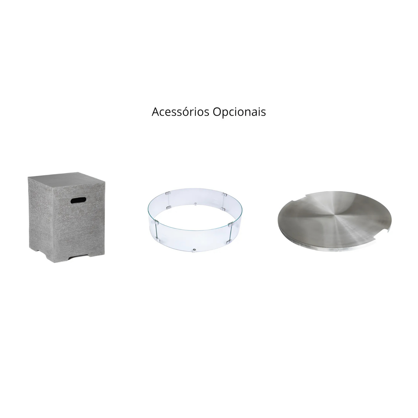 Mesa de Fogo a Gás Metropolis - Chama Vermelha