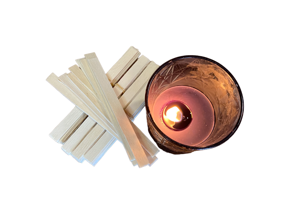 Mèche en bois pour bougies