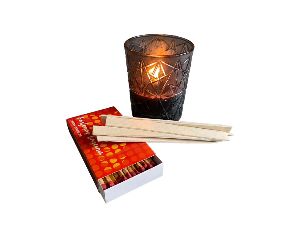 Mèche en bois pour bougies