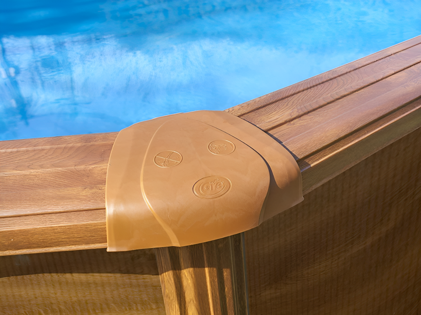 Pacific Oval Steel Pool Oval Gre 527 x 500 x 122 cm