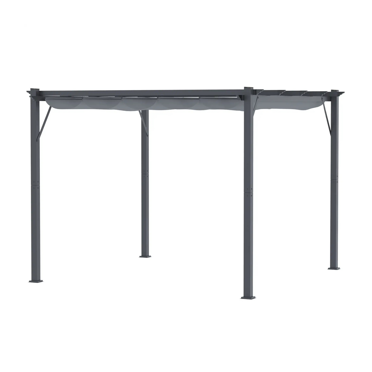 Pérgola de Jardim 3x3 com Teto Retrátil