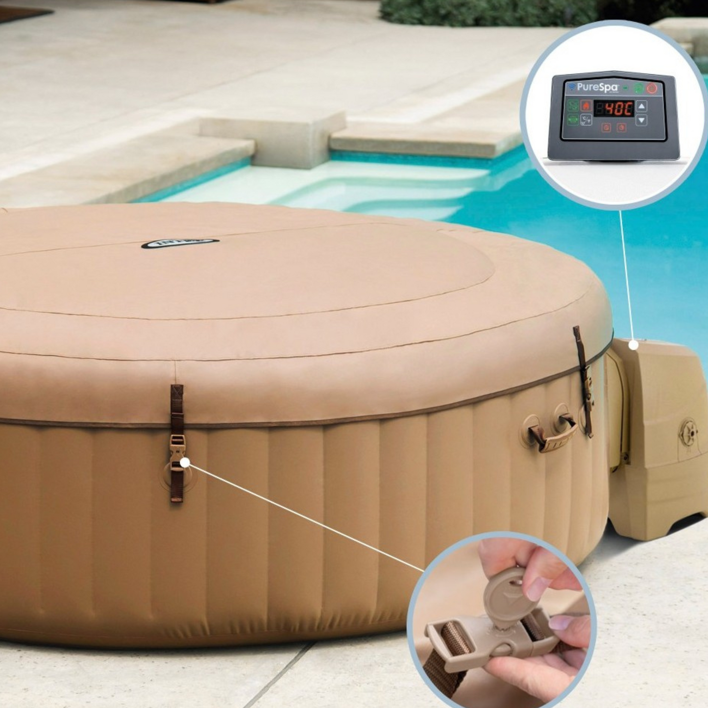 Spa de Hidromassagem Insuflável Intex Sahara