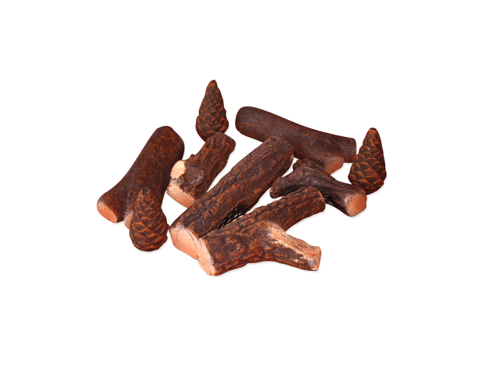 Lenha Decorativa de Cerâmica WINCBTOUT-04