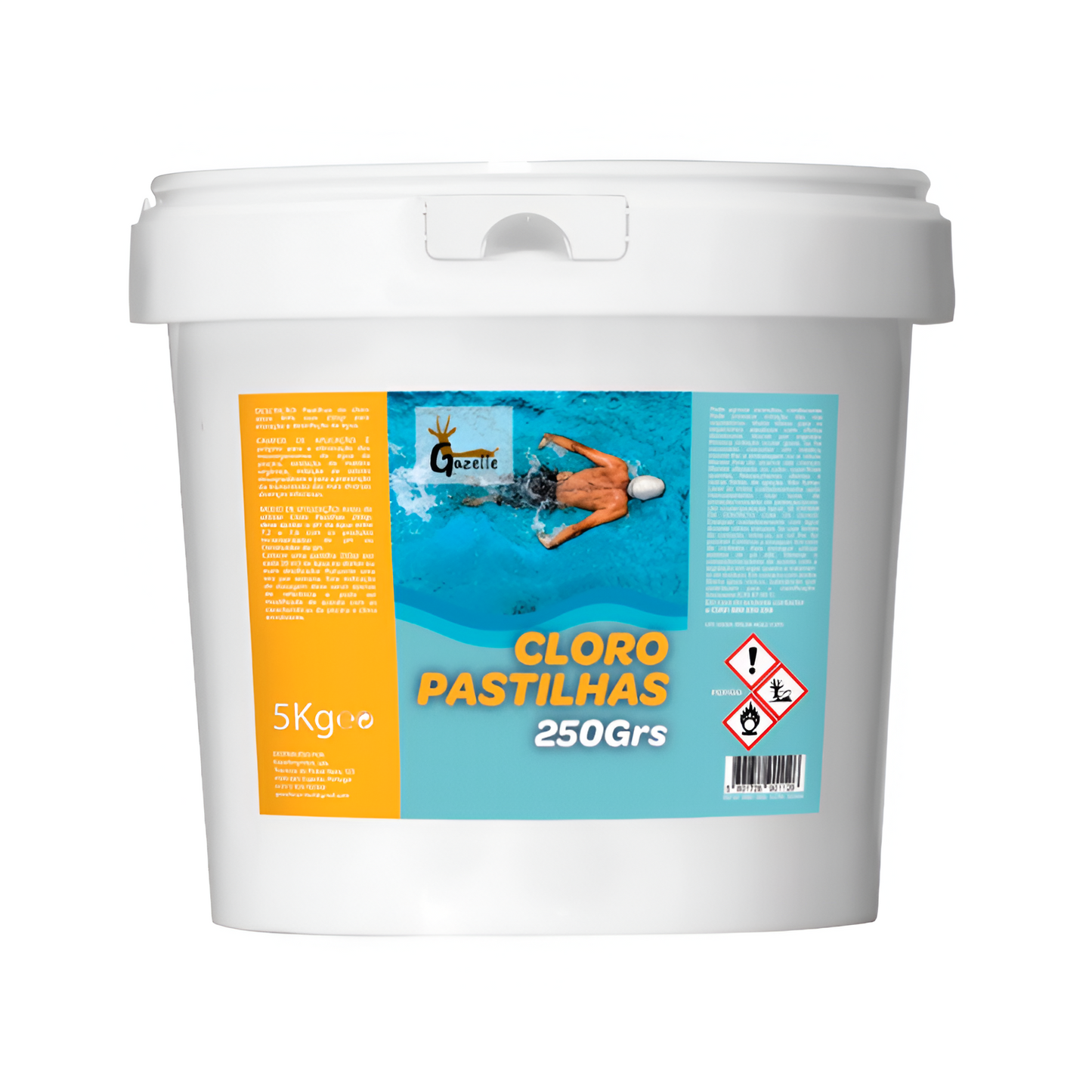 Cloro Activo 90% en Tabletas para Piscinas (250 g, 5 kg)