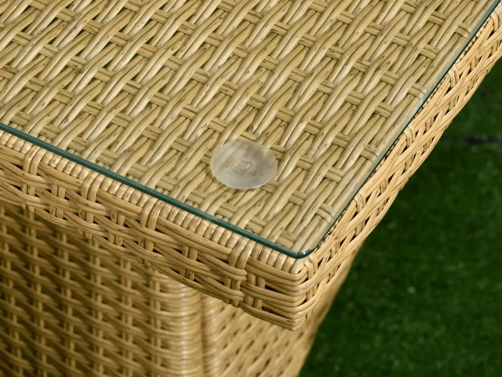 Conjunto de Refeição para Jardim em Vime