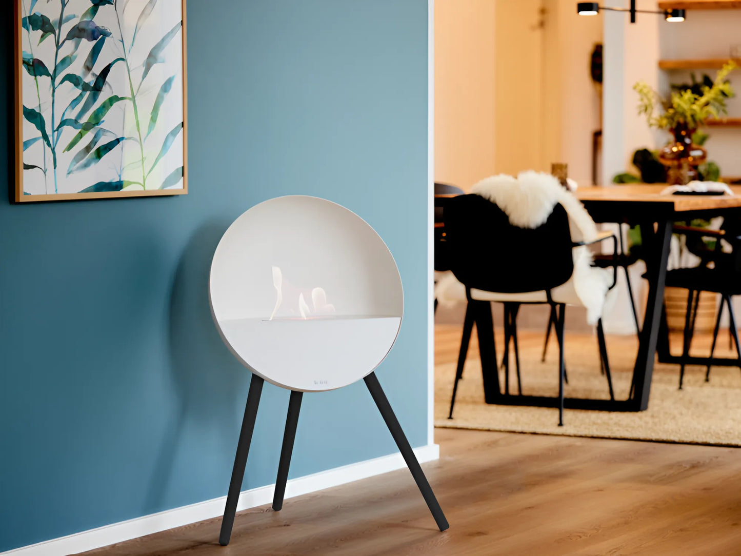 Eye White Bioethanol Fireplace