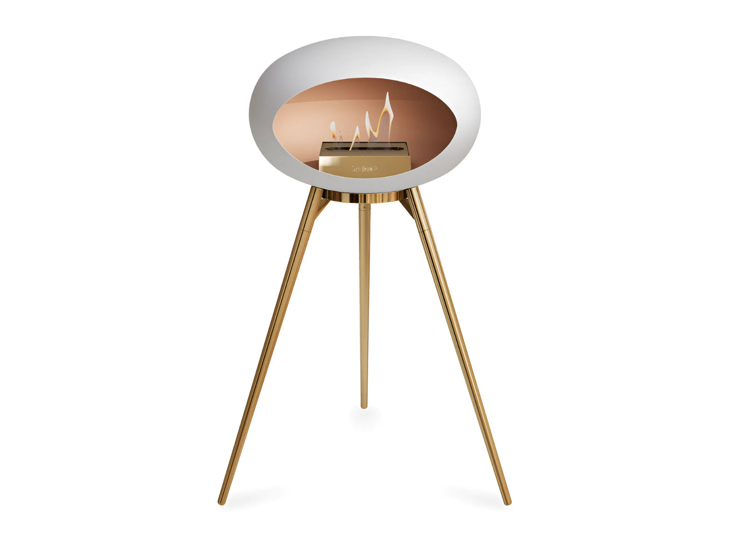 Bioethanol Fireplace Ground High White