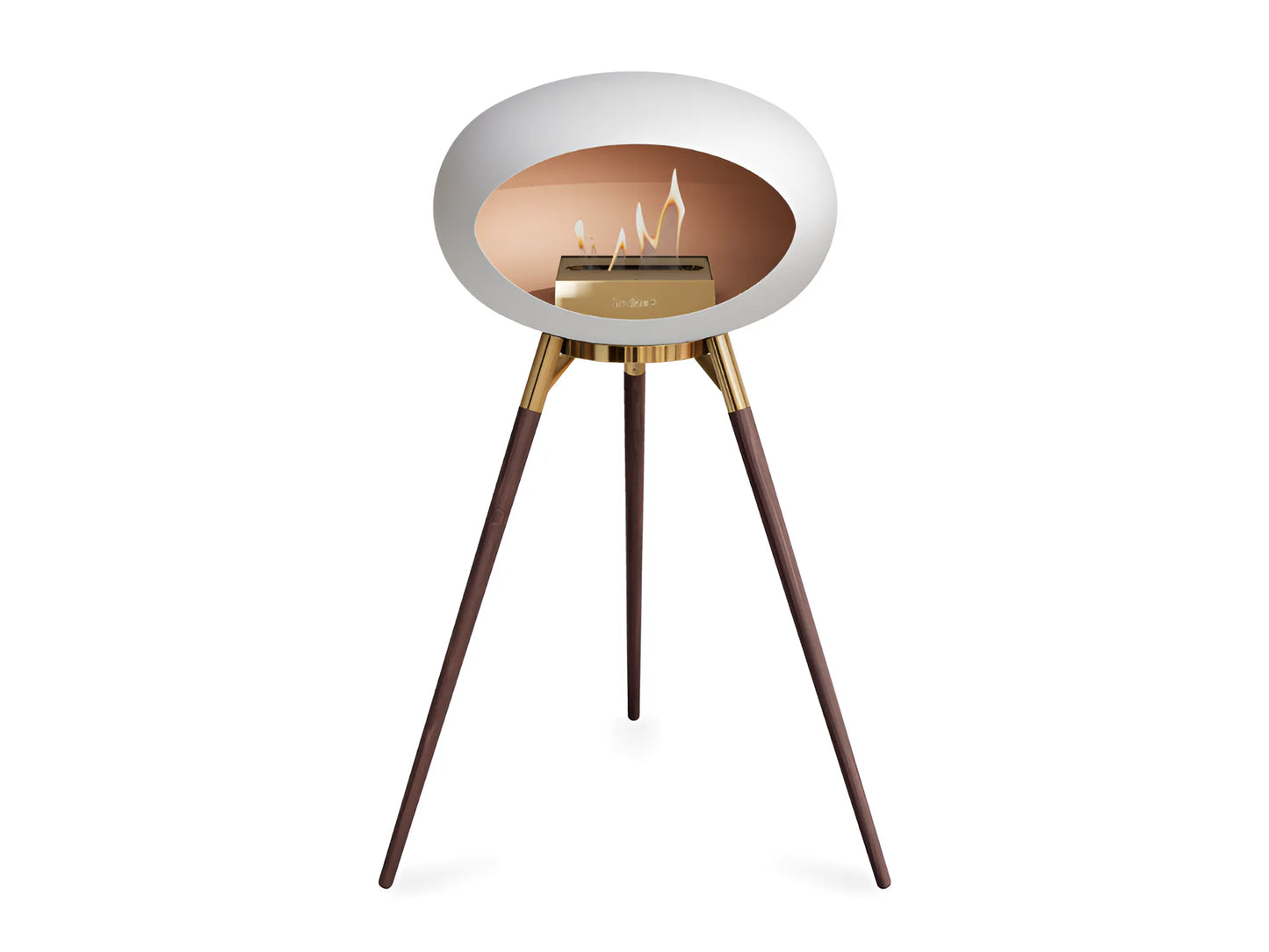 Bioethanol Fireplace Ground High White