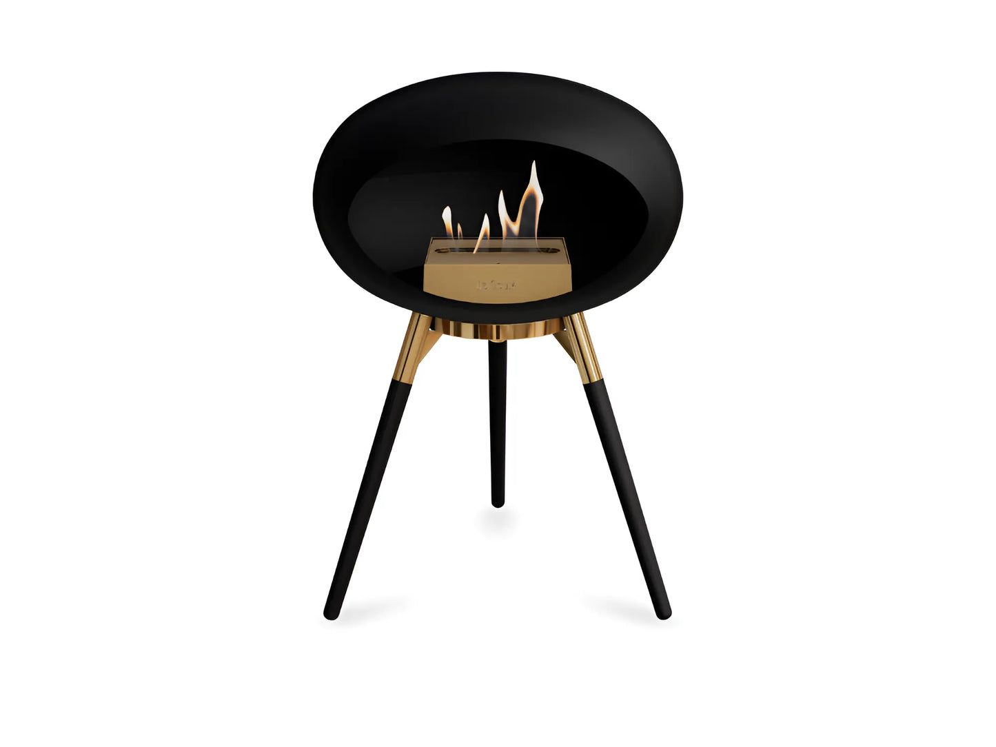 Ground Low Black Bioethanol Fireplace