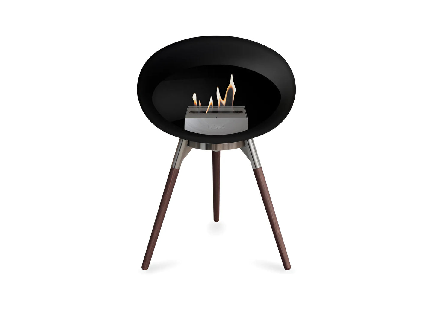 Ground Low Black Bioethanol Fireplace