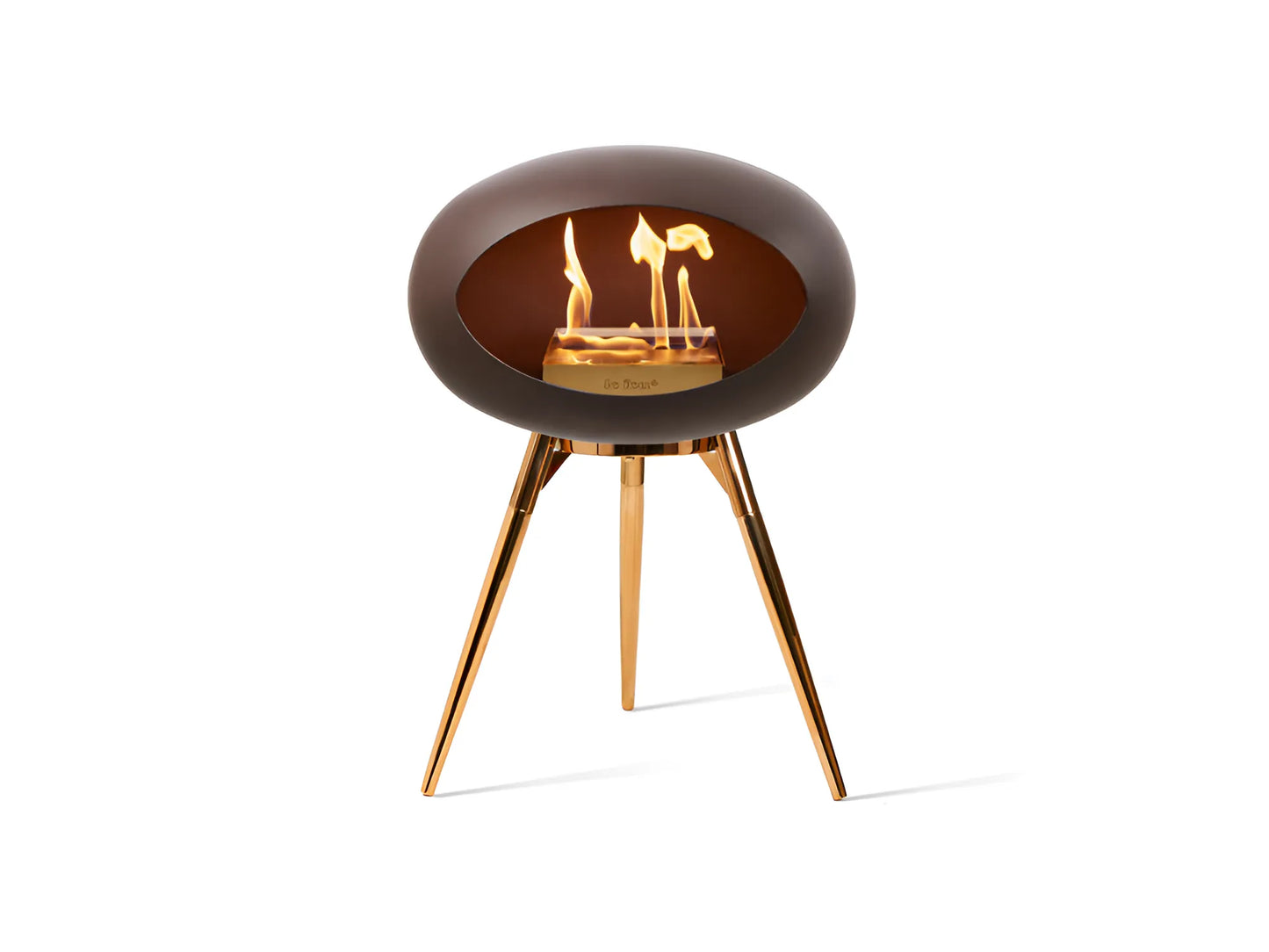 Ground Low Mocca Bioethanol Fireplace