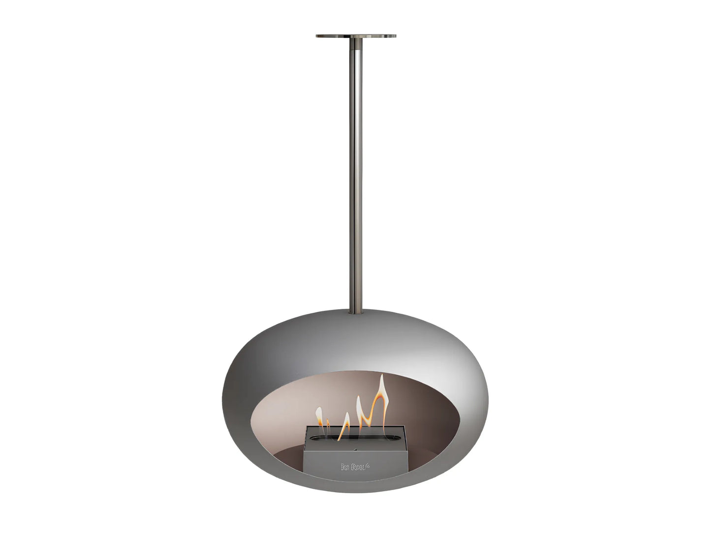 Lareira Bioetanol Suspensa Sky Nickel