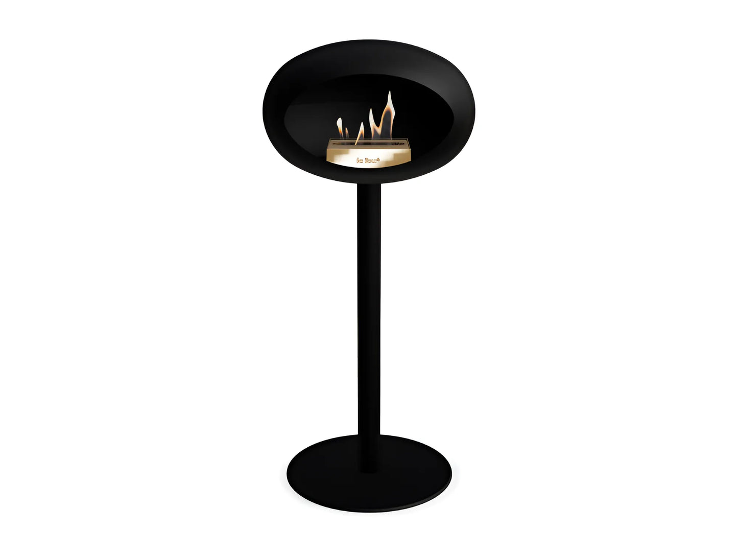 Lareira Bioetanol Ground Steel High Black