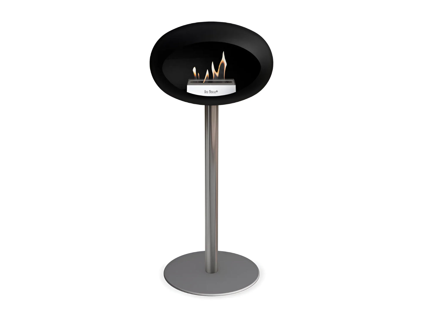 Lareira Bioetanol Ground Steel High Black