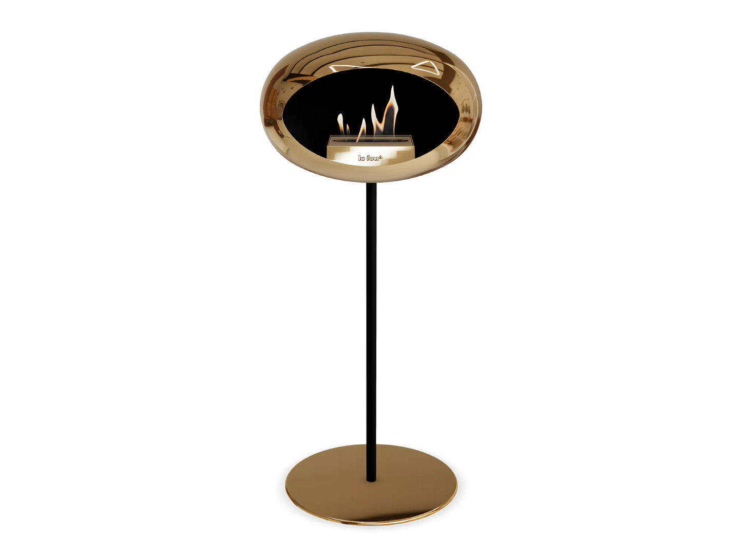 Lareira Bioetanol Ground Steel High Chromed Rose Gold