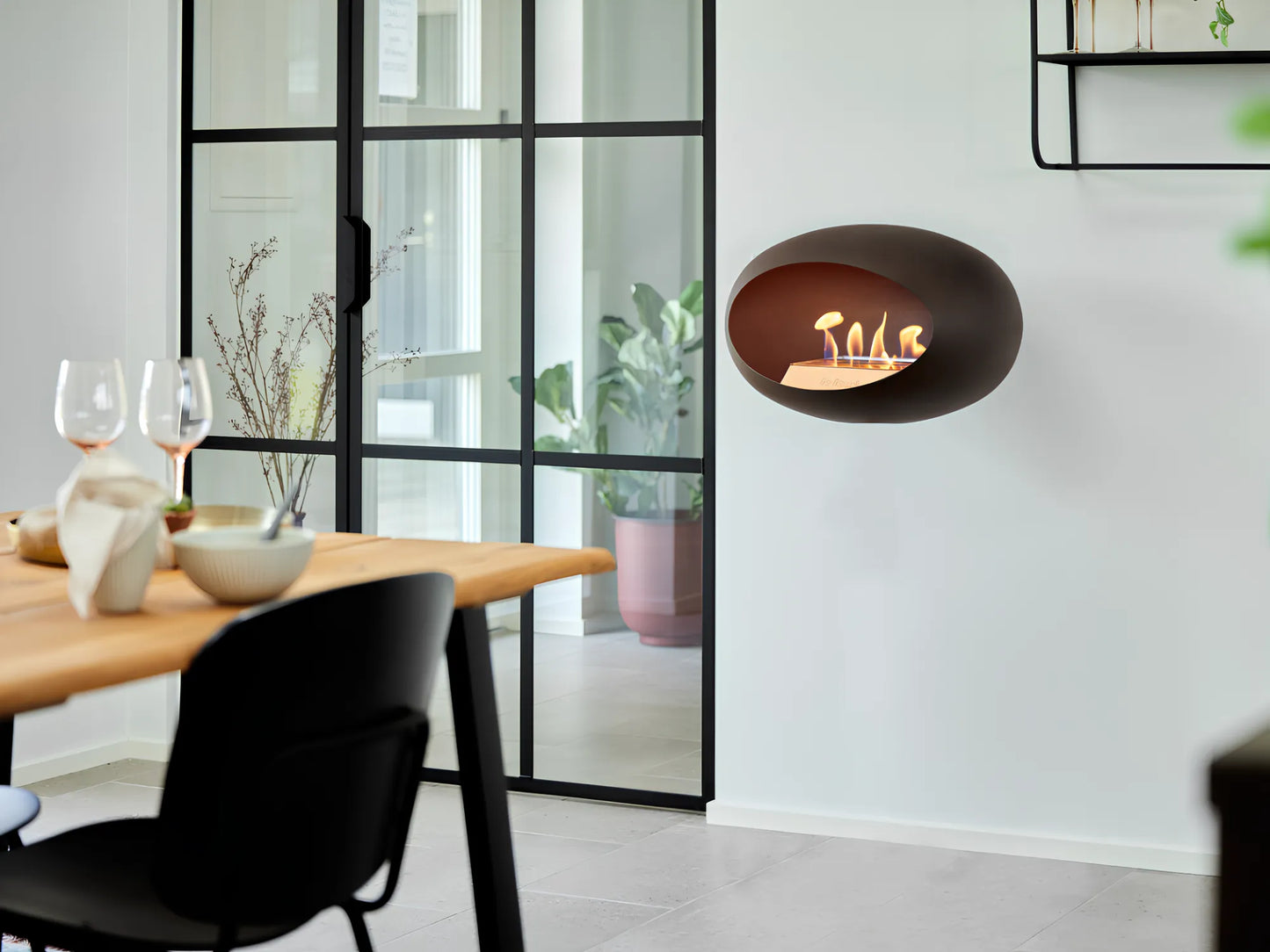 Lareira Bioetanol Wall Mocca