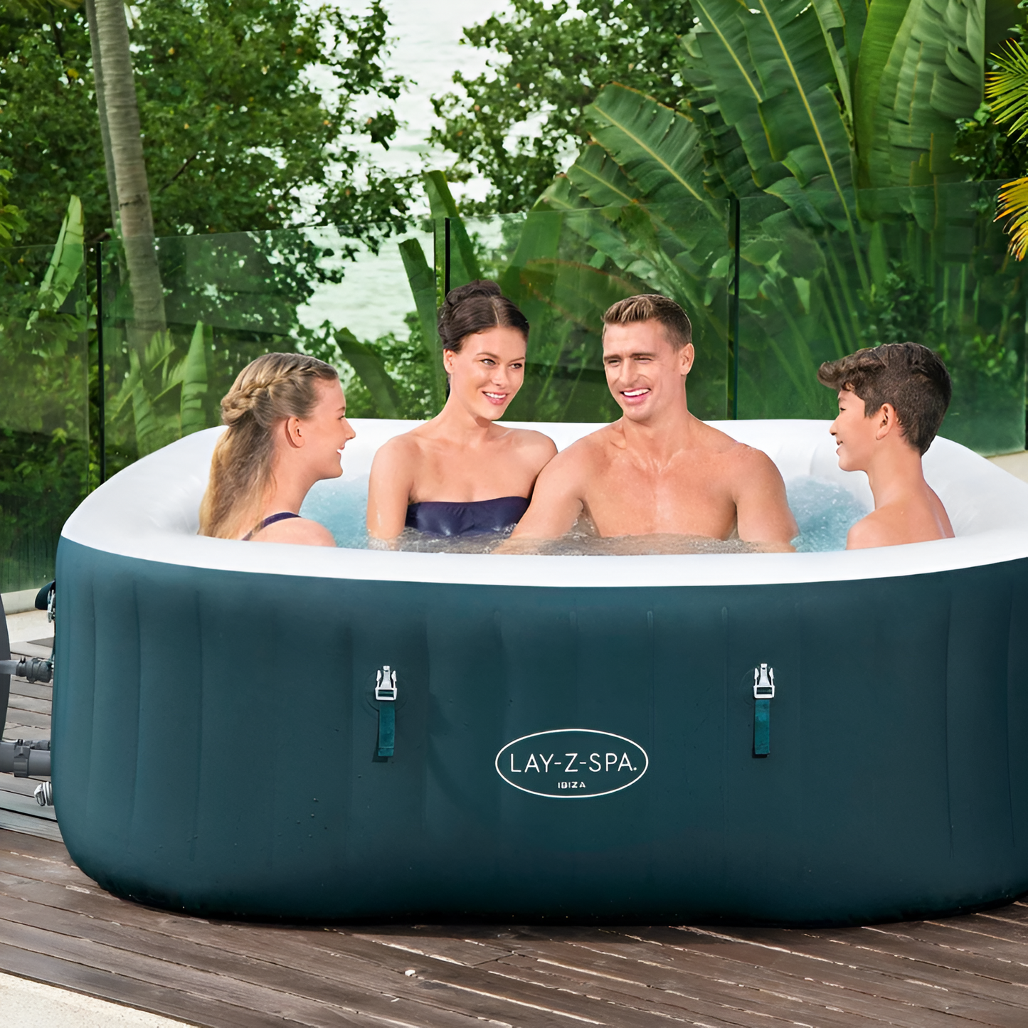Jacuzzi inflable Lay-Z-Spa Ibiza AirJet para 4-6 personas