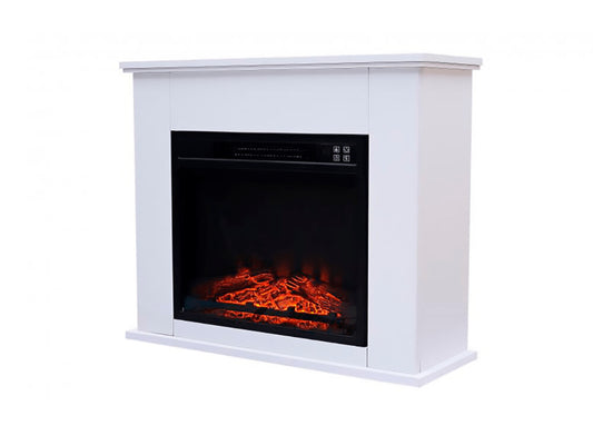 Lareira Elétrica Estilo Tradicional MDF Branco 2000W Che-610