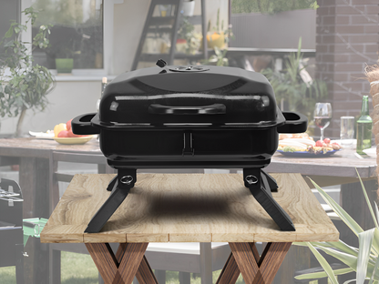 Barbacoa portátil EFP72 + Limpiador de parrillas y barbacoas