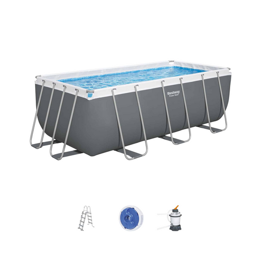 Piscina Elevada Retangular Power Steel Bestway 412x201x122cm