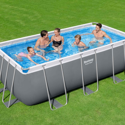 Piscina Elevada Retangular Power Steel Bestway 412x201x122cm