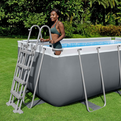 Piscina Elevada Retangular Power Steel Bestway 412x201x122cm