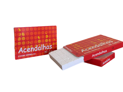 Encendedores de parafina blanca Chama Vermelha