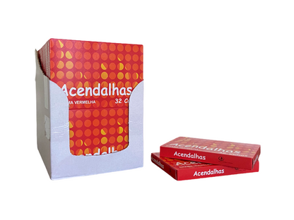 Encendedores de parafina blanca Chama Vermelha