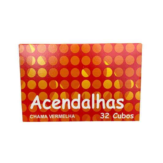 Acendalhas Brancas de Querosene Chama Vermelha