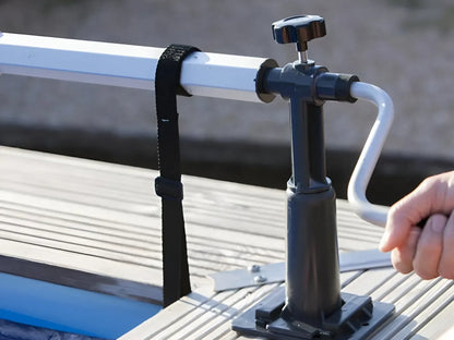 Enrollador de cubierta para piscinas elevadas máx. 5,80m