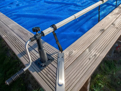 Enrollador de cubierta para piscinas elevadas máx. 5,80m