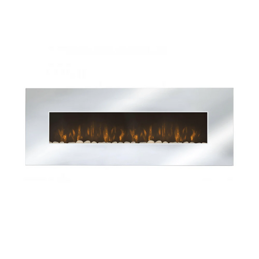 Lareira Elétrica Espelhada  Pedras Decorativas 2000W Panorâmica Che-510