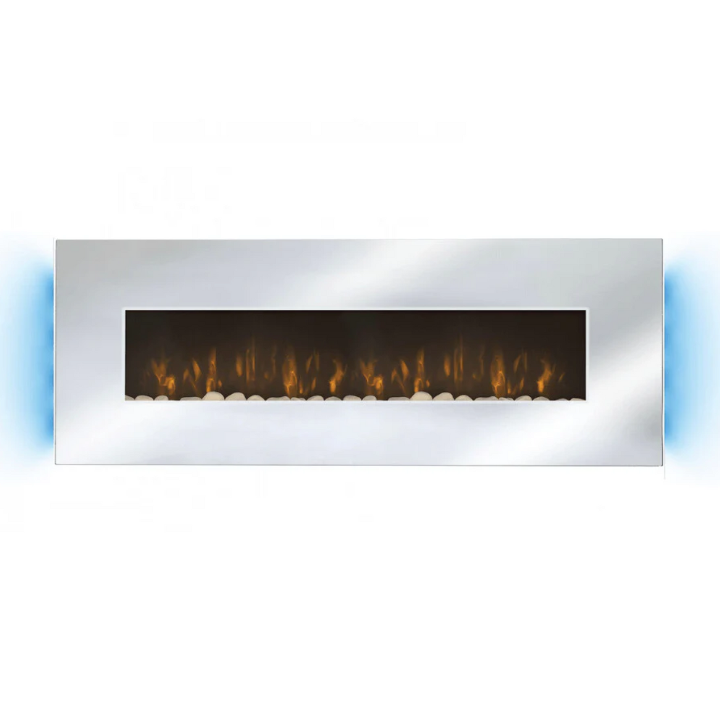 Lareira Elétrica Espelhada  Pedras Decorativas 2000W Panorâmica Che-510