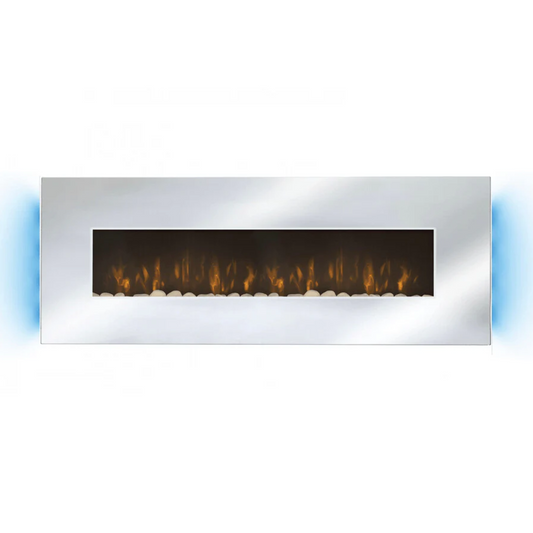 Lareira Elétrica Espelhada  Pedras Decorativas 2000W Panorâmica Che-510