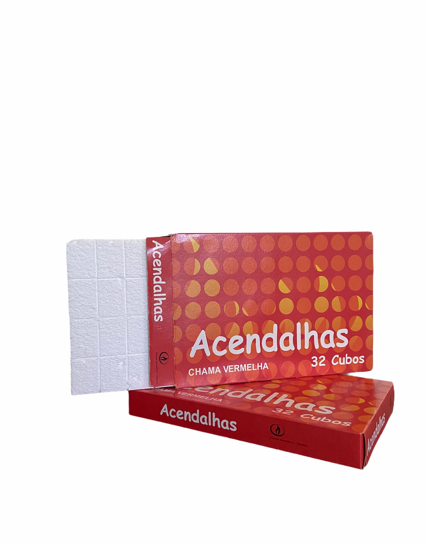 Encendedores de parafina blanca Chama Vermelha