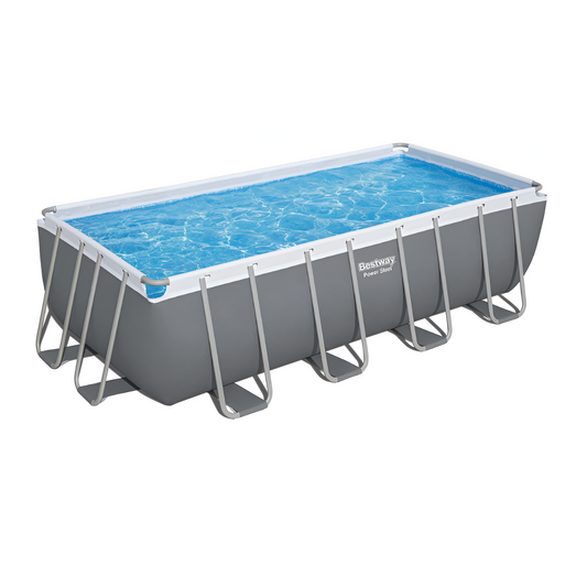 Piscina elevada rectangular Bestway Power de acero (488 x 244 x 122 cm)