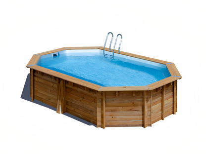 Piscina Madeira Oval Cannelle Gre 551 x 351 x 119 cm