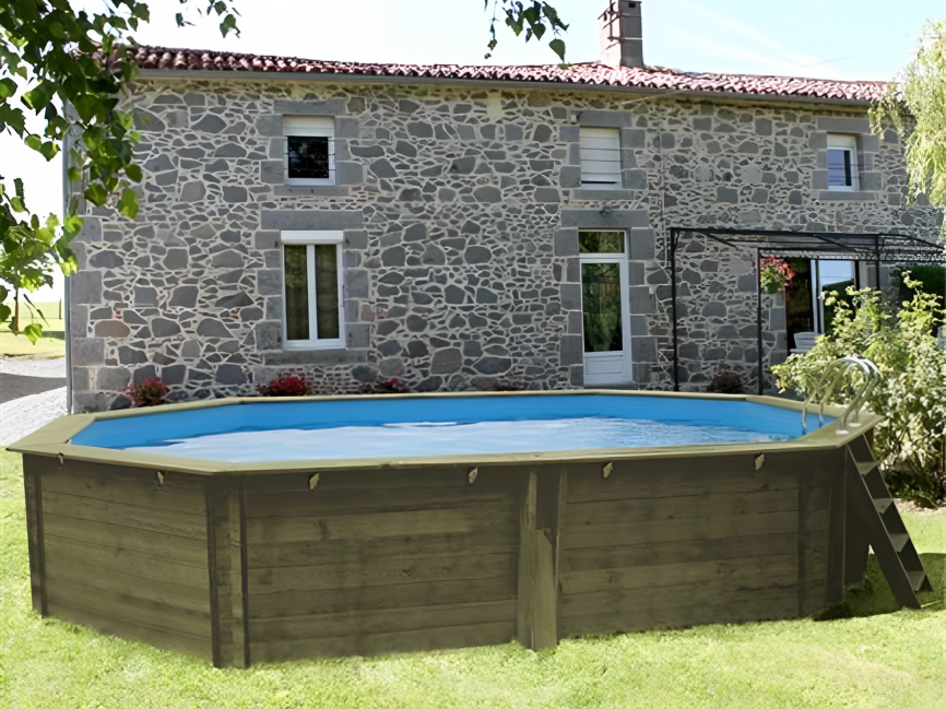Piscina Madeira Oval Cannelle Gre 551 x 351 x 119 cm