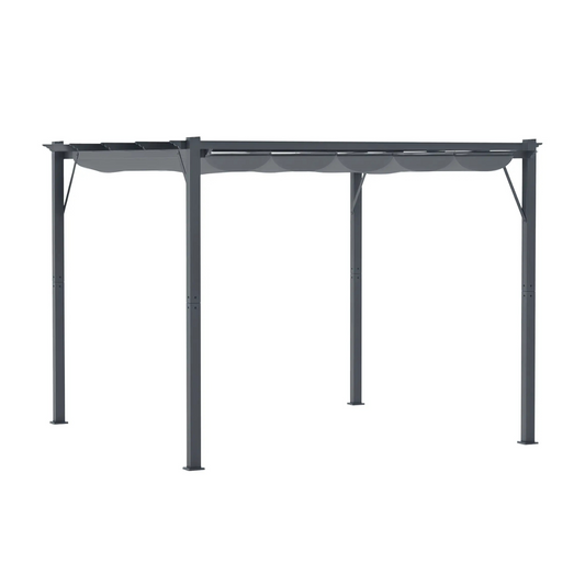 Pérgola de Jardim 3x3 com Teto Retrátil