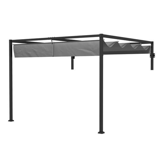 Pérgola de Parede com Teto Retrátil