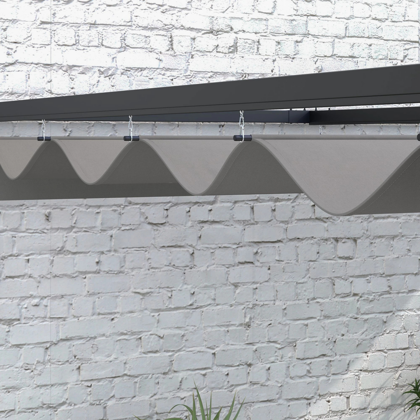 Pérgola de Parede com Teto Retrátil