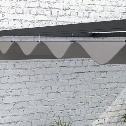 Pérgola de Parede com Teto Retrátil