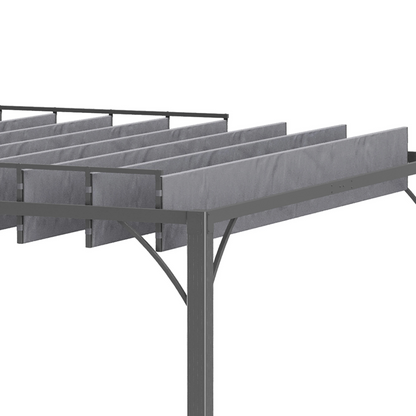 Pérgola para Jardim com Lâminas Superiores Giratórias  3x3m